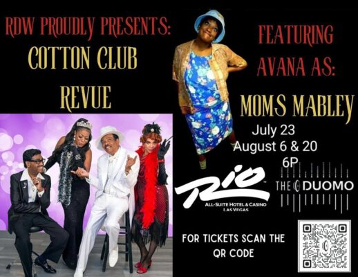 Cotton Club flyer July and August